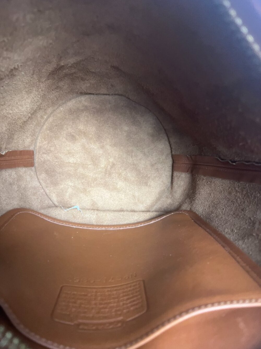 Coach 9953 Helen Legacy British Tan Leather Duffle Bucket - Picture 6 of 7